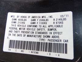 2012 ACURA TL TECH GRAY 3.5 AT FWD A21319